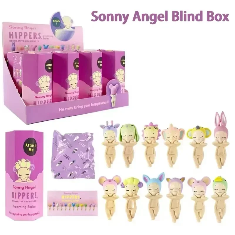 Sonny Angel's Sleeping Angel Series Blind Box Car Ornament Doll Trendy Play Ornament Children's Birthday Christmas Gift