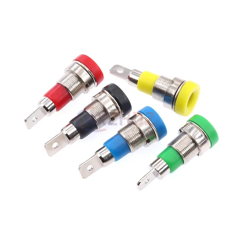 5 PCS Banana Fêmea Jack Tomada Conector 4 MM Banana Binding Post Adaptador de Montagem em Painel