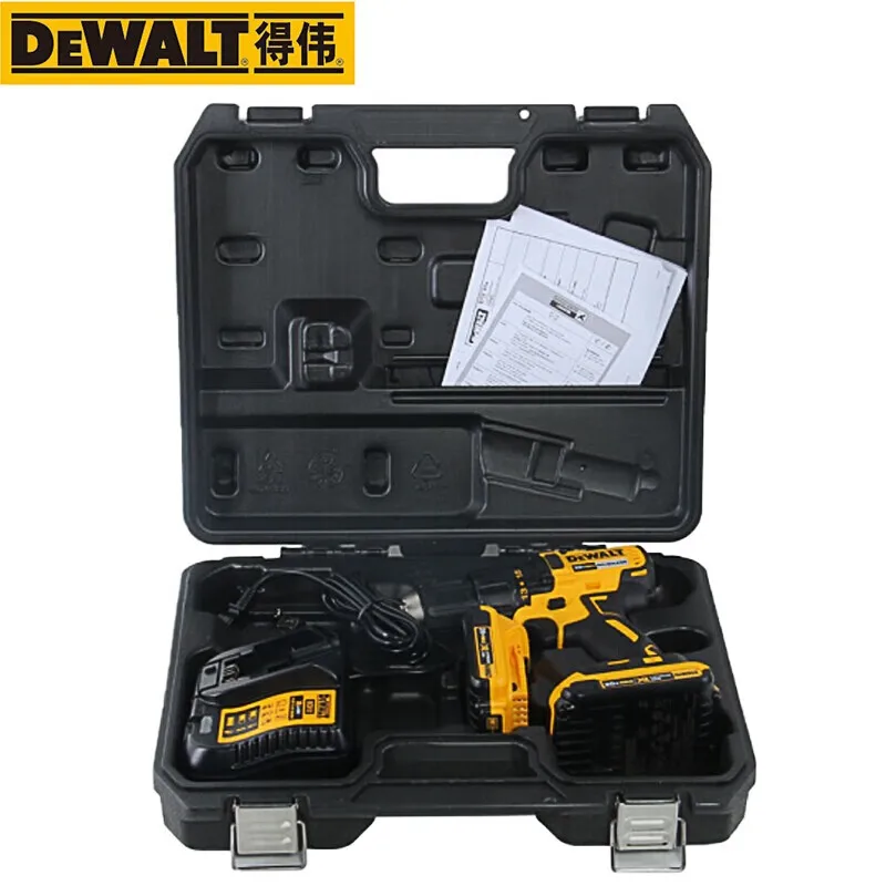 DEWALT lithium battery 20V rechargeable brushless maglev stepless speed change multifunctional electric drill screwdriver DCD777