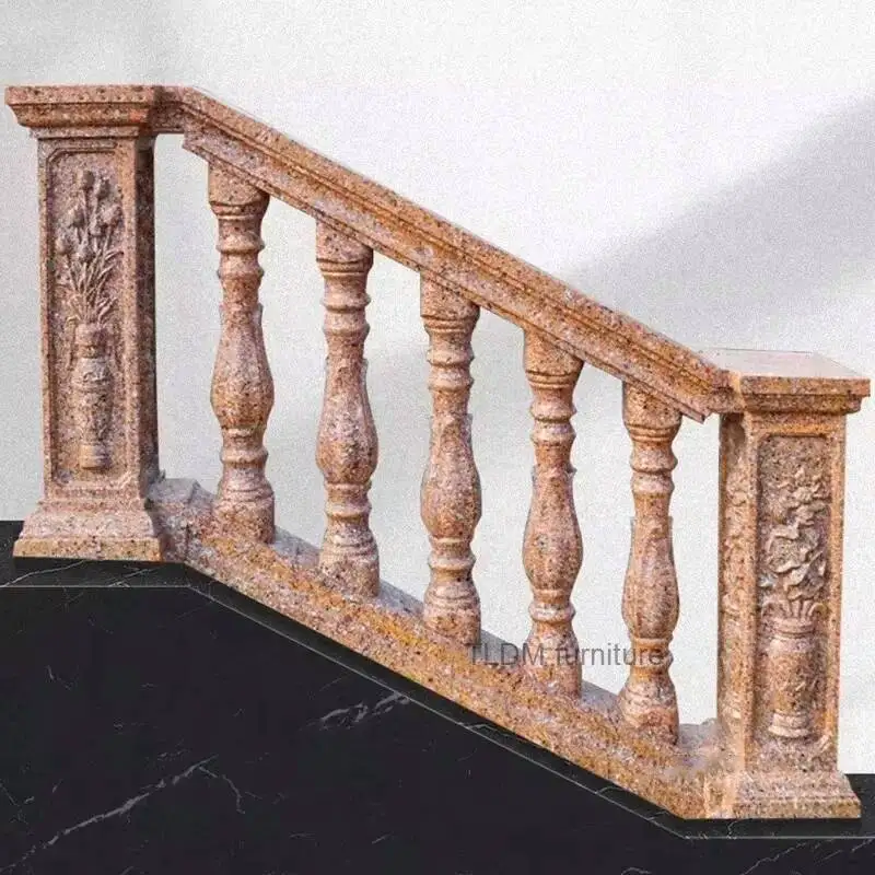 Cast-in-place Cement Outdoor Slope Guardrail Mold Roman Column Railing Mold for European Style Villa Slope Stair Handrail Mold