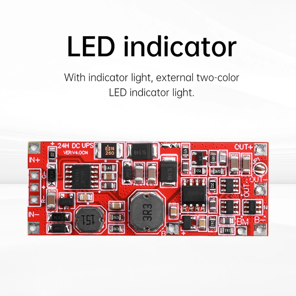 24W UPS Power Supply Module Uninterrupted Power Supply Motherboard DC12V/15V 1A Trickle Current Constant Current/Voltage