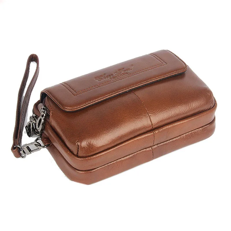 Verkauf Echt leder Männer Zelle/Handy Fall Tasche Modetrend Clutch Handgelenk Handtaschen Gürtel Gürtel tasche Tasche Hüft tasche