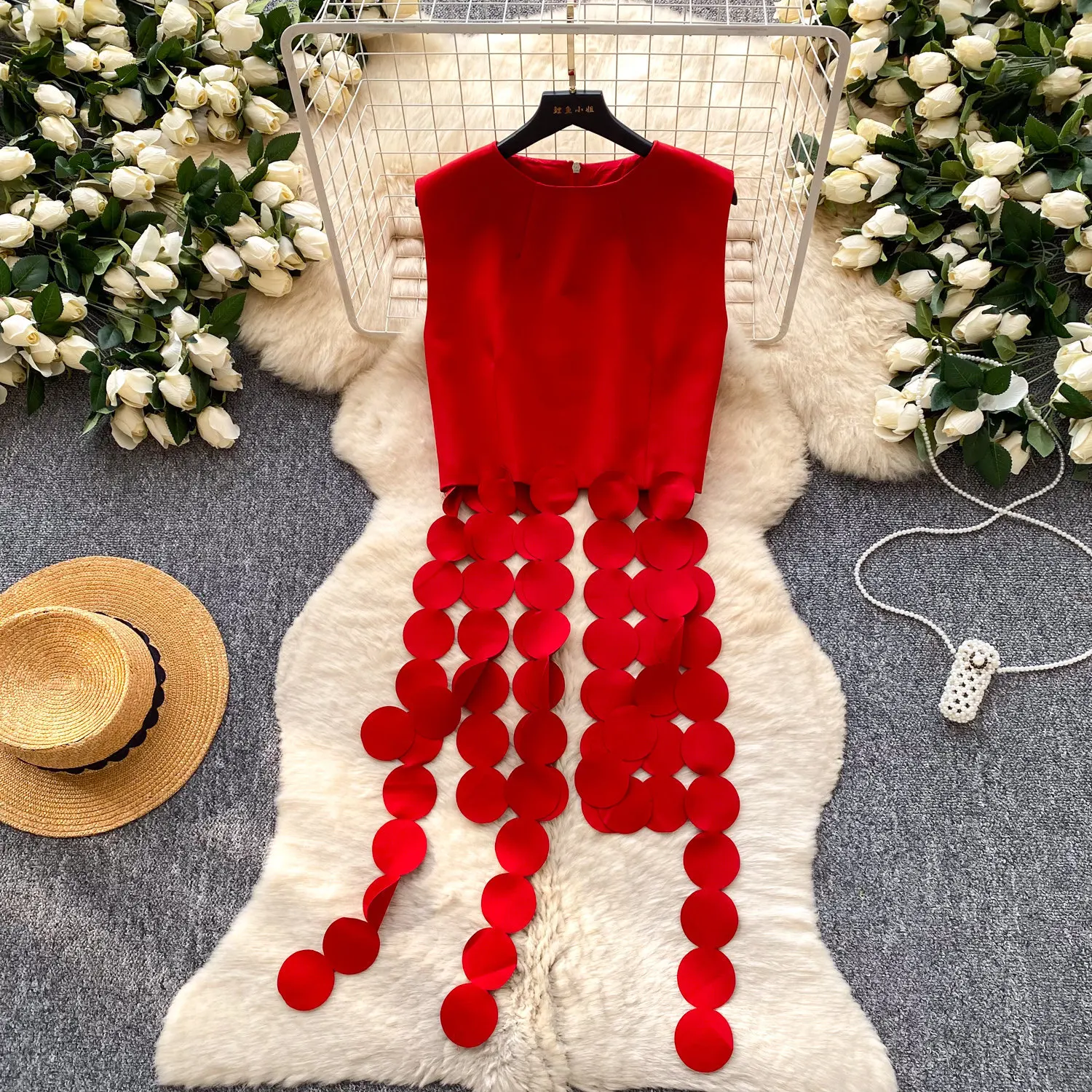 

Women Tanks Tops Solid Camis Tees Tassel Zipper Sleeveless Round Neck Slight Strech Slim Fit Sexy Streetwear Casual 2026 Summer