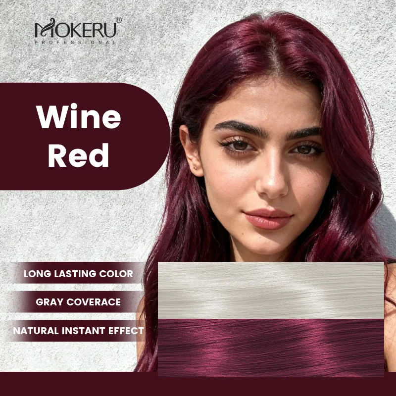Mokeru Argan Oil Black Hair Dye Shampoo Natural Organic Long Lasting Permanent Gray Hair Color Shampoo for Women Fast Color Dye