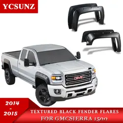 Wheel Arch Mudguards Fender Flares For GMC SIERRA 1500 2014 2015 With Bolt Nuts accessories Pickup Truck Ycsunz