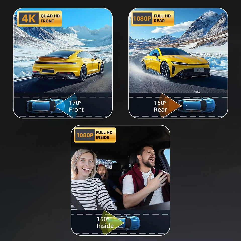 Acceo 4K Dash Cam 3 Channel Ca - Home Cinema Blu Ray Sony recension och pris