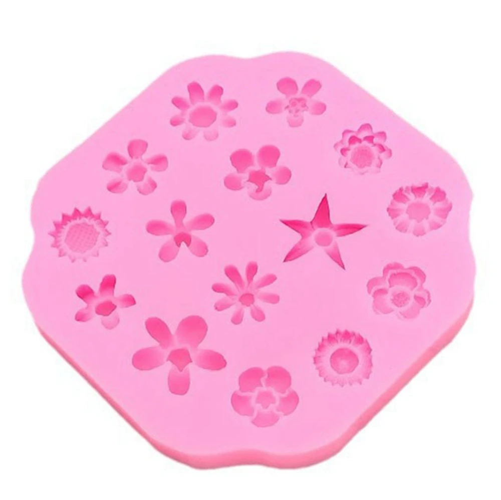 

Various small flower silicone molds handmade embellishments Candle Silicone Mold Scented Making Tools 3D DIY Handmade Fragrance