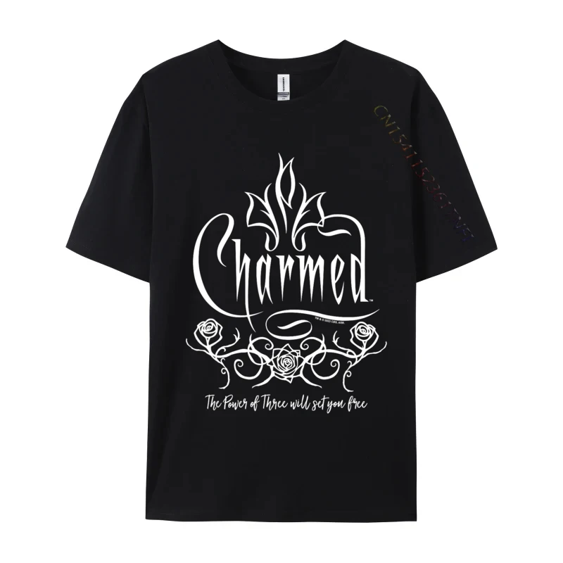 Male Top Tees Charmed Classic Roses Birthday Printed On Tees 2024 Cotton T Shirt Men T Shirt Custom Wholesale