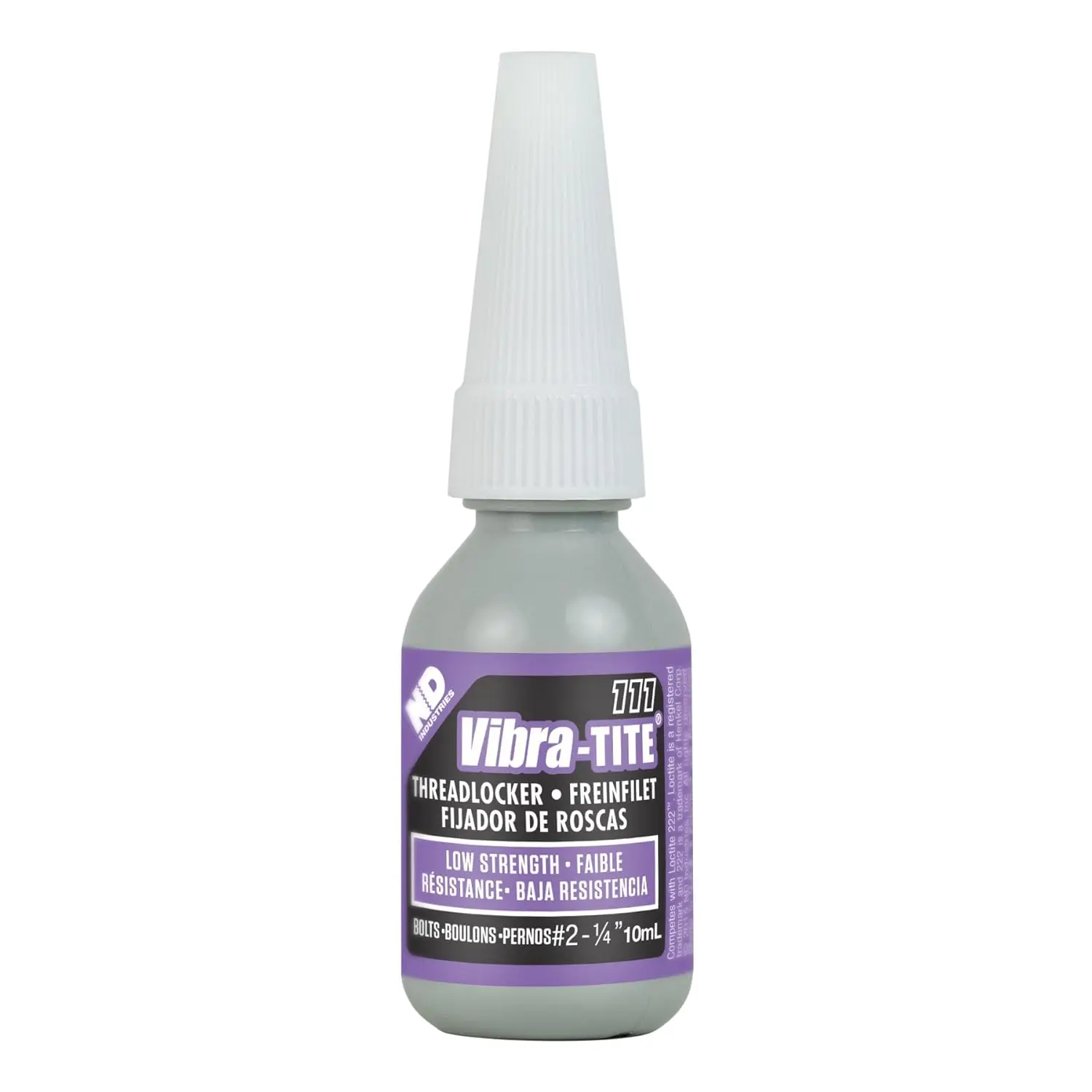 

Purple Low Strength Anaerobic Threadlocker 10ml, Removable, Stops Vibration Loosening