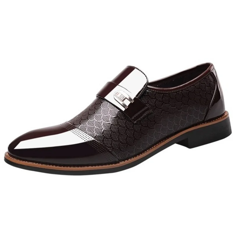 Luxury Men Leather Shoes Crocodile Pattern Waterproof Mens Business Dress Male Wedding Footwear Man Casual Social