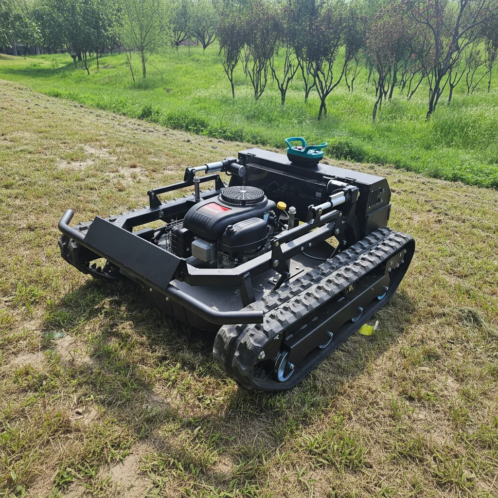 Customize Remote Control Tracked Grass Cutter 90cm Efficient Lawn Mowing Machine