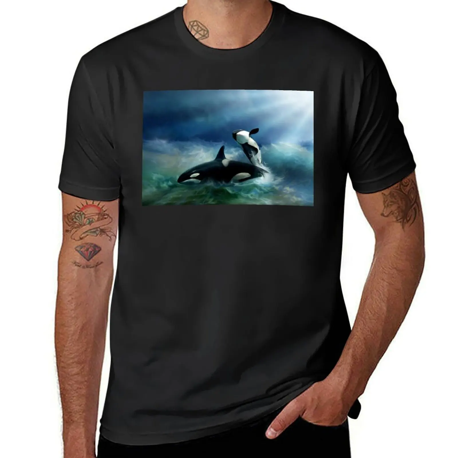 Orca T-Shirt Aesthetic clothing anime funny t shirts for men