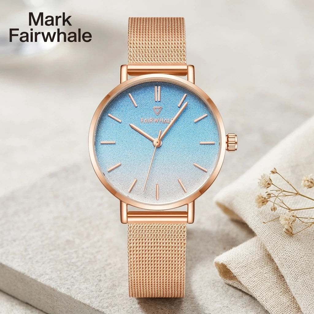 Mesh Strap Metal - Mark Fairwhale Ladies Quartz Watch Round