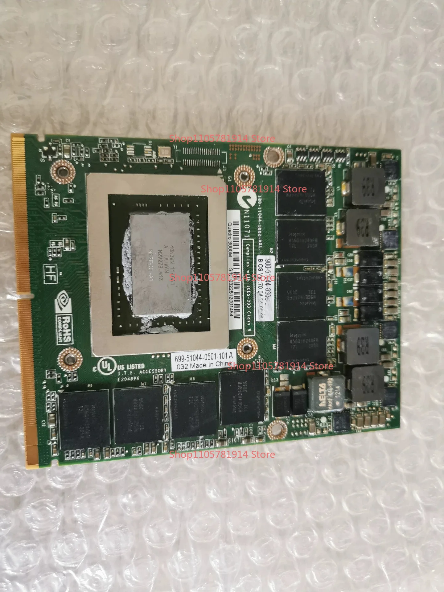 For Dell, HP Graphics Workstation Quadro 3000m Professional Graphics Card