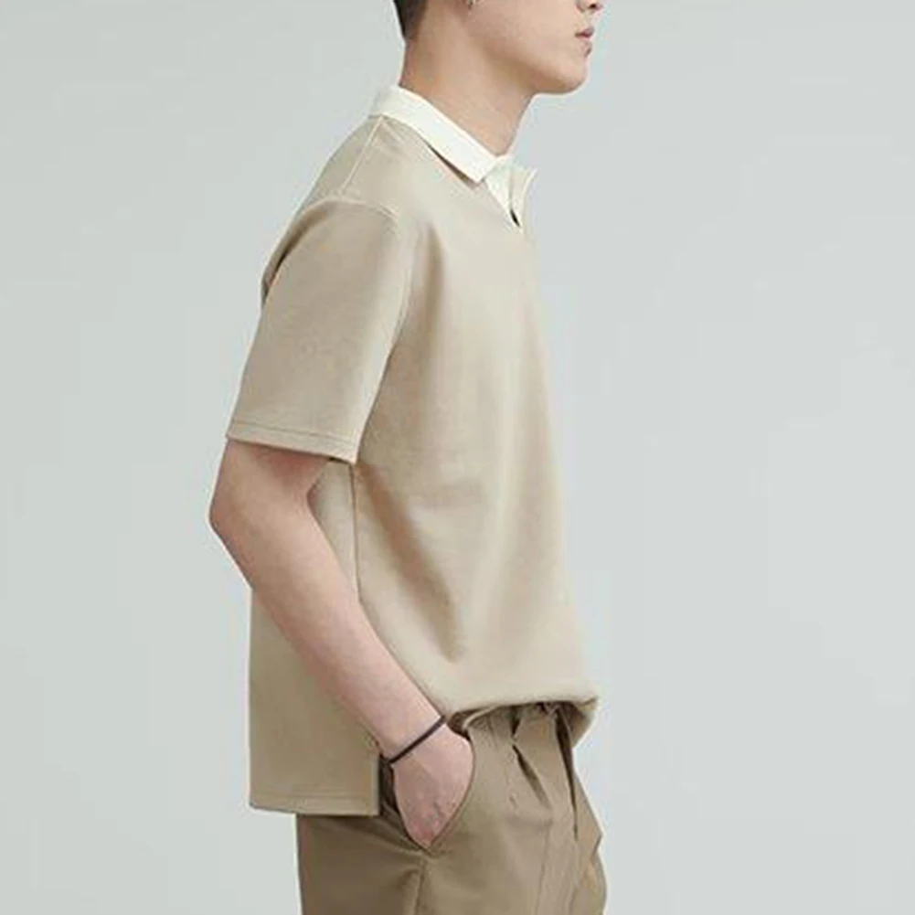 

Comfy Fashion New Mens Shirt Trendy Fashion Vintage Birthday Present Korean Loose Pullovers Shirt Sleeve Solid