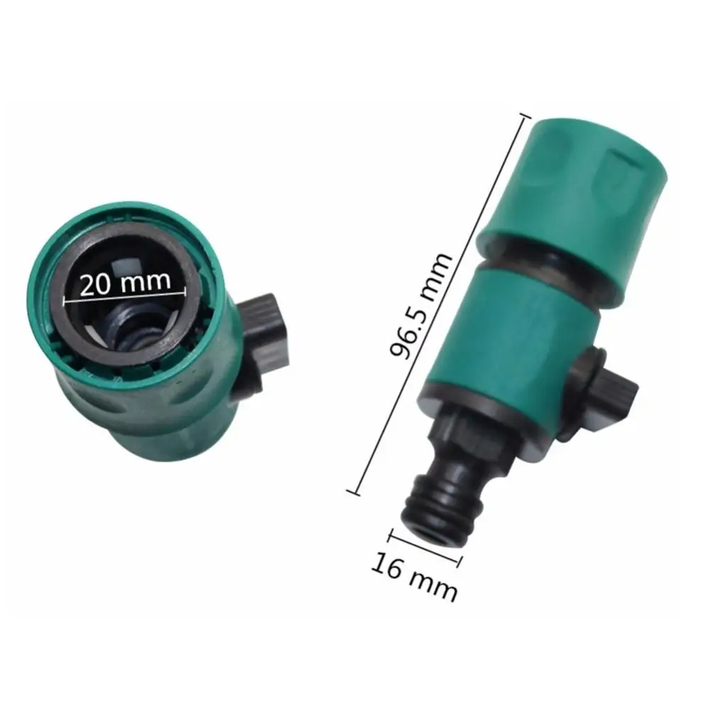 1pcs Plastic Valve with Quick Connector Agriculture Garden Watering Prolong Hose Irrigation Pipe Fittings Hose Adapter Switch