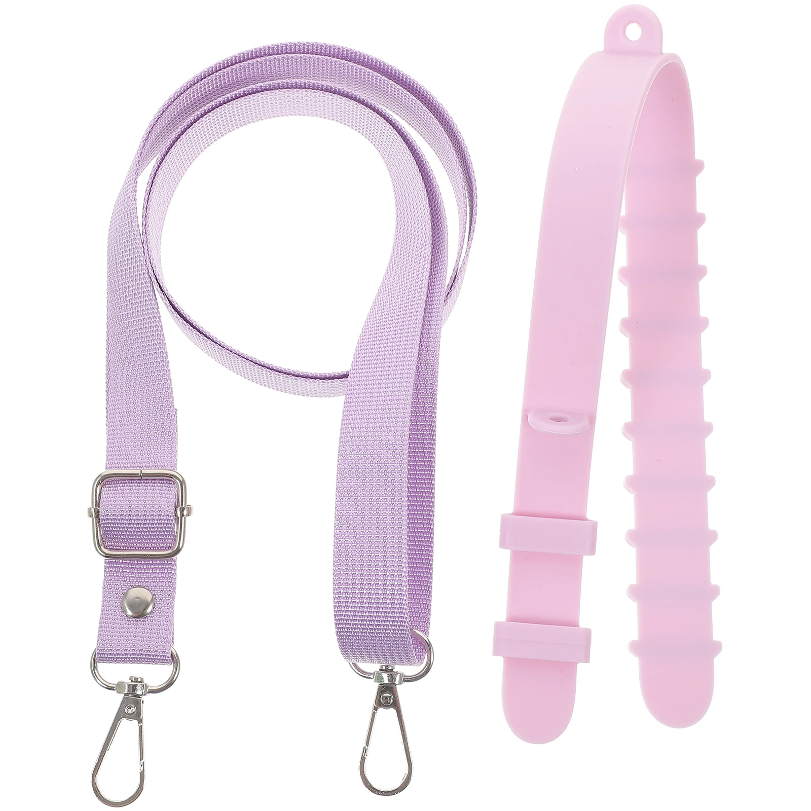 

Silicone Water Bottle H Carrier Holder for Outdoor Hiking Camping Adjustable Shoulder B Black Non Slip Grip Portable