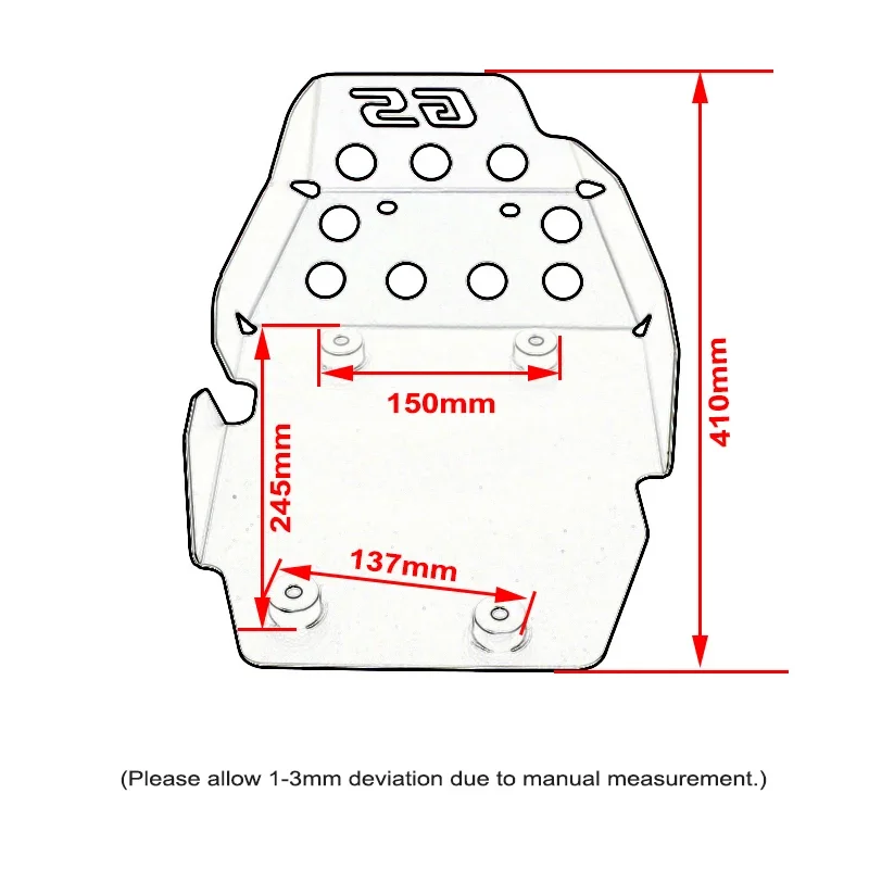For BMW F650GS F700GS F800GS Engine Protection Cover Chassis Under Guard Skid Plate F800 GS F 800 GS Adventure ADV 2009-2016