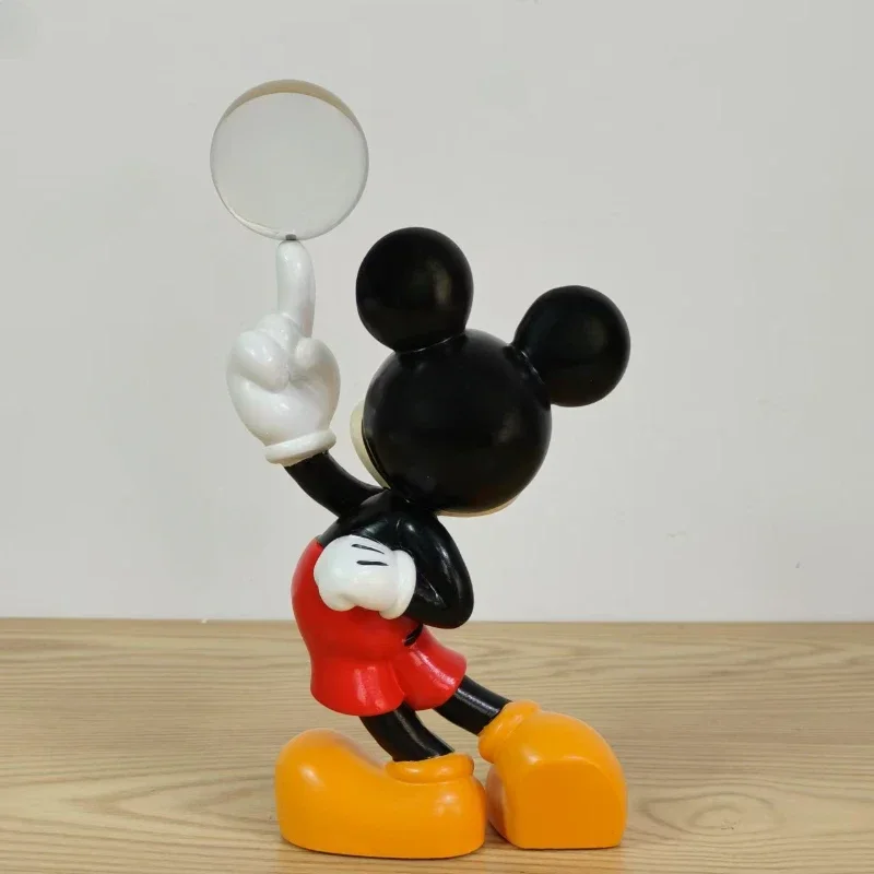 24cm Disney Mickey Mouse Creative Decor Holding Crystal Ball Mickey Cartoon Sculpture  Desktop Ornaments Home Brithday Gifts Toy