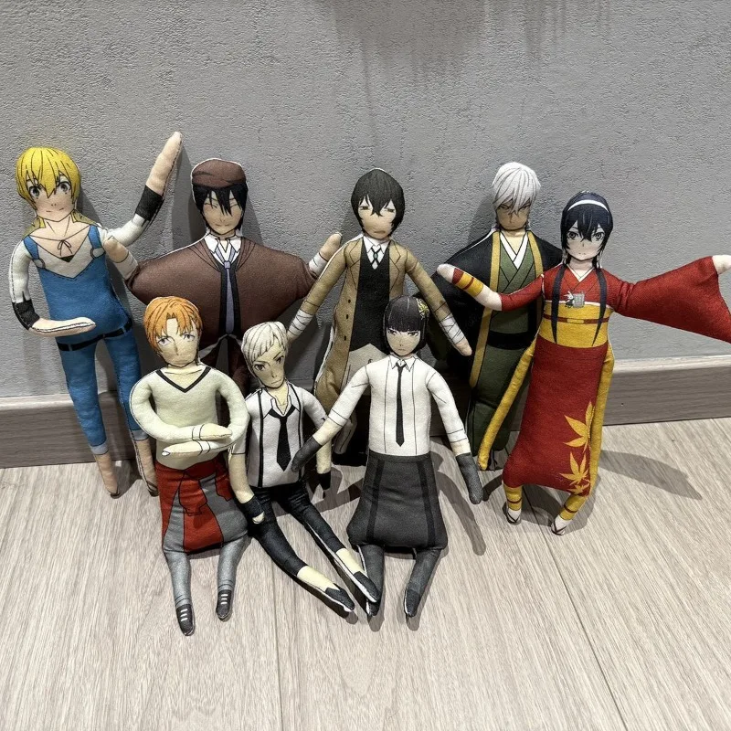 Anime Bungou Stray Dogs Abstract Toy Dazai Atsushi Edogawa Kunikida Doppo Plush Cotton Toy Room Decoration Festival Gift Toys