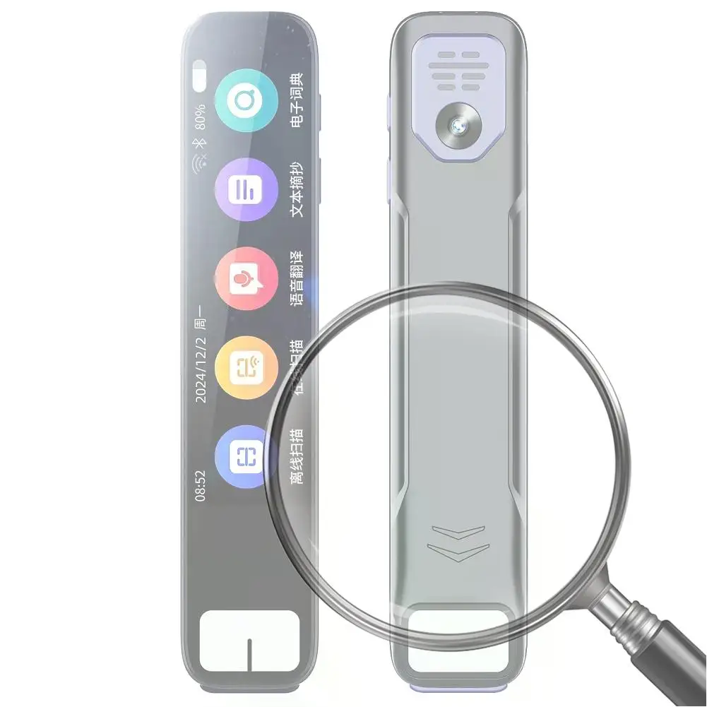 

Ручка-переводчик сканирования AI BT, 150 языков, портативная ручка для чтения голоса и текста для дислексии, путешествий, делового обучения