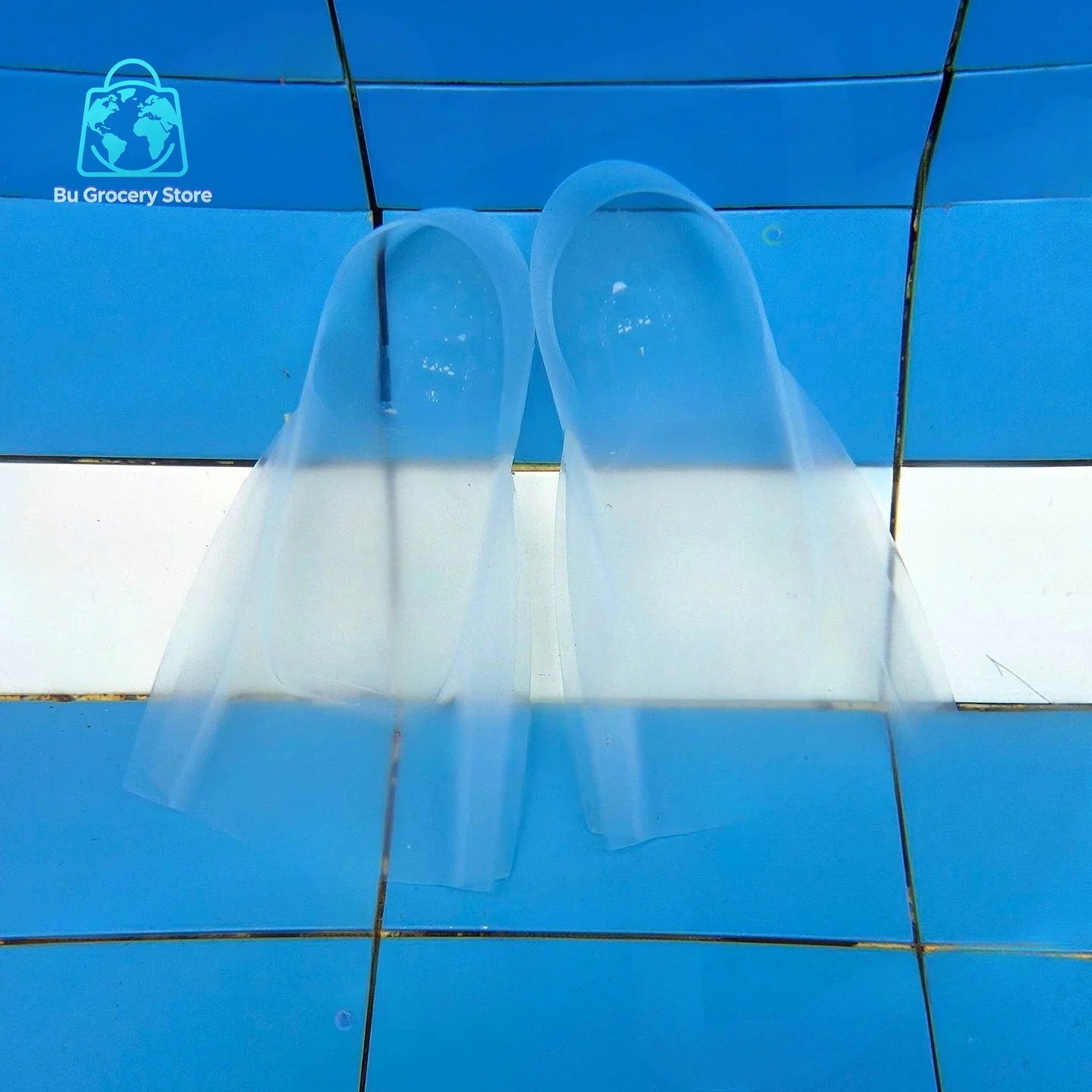Full Clear Silicone Swim Fins - 2026 Upgraded Short Design for Snorkeling & Lap Swimming, Neutral Buoyancy