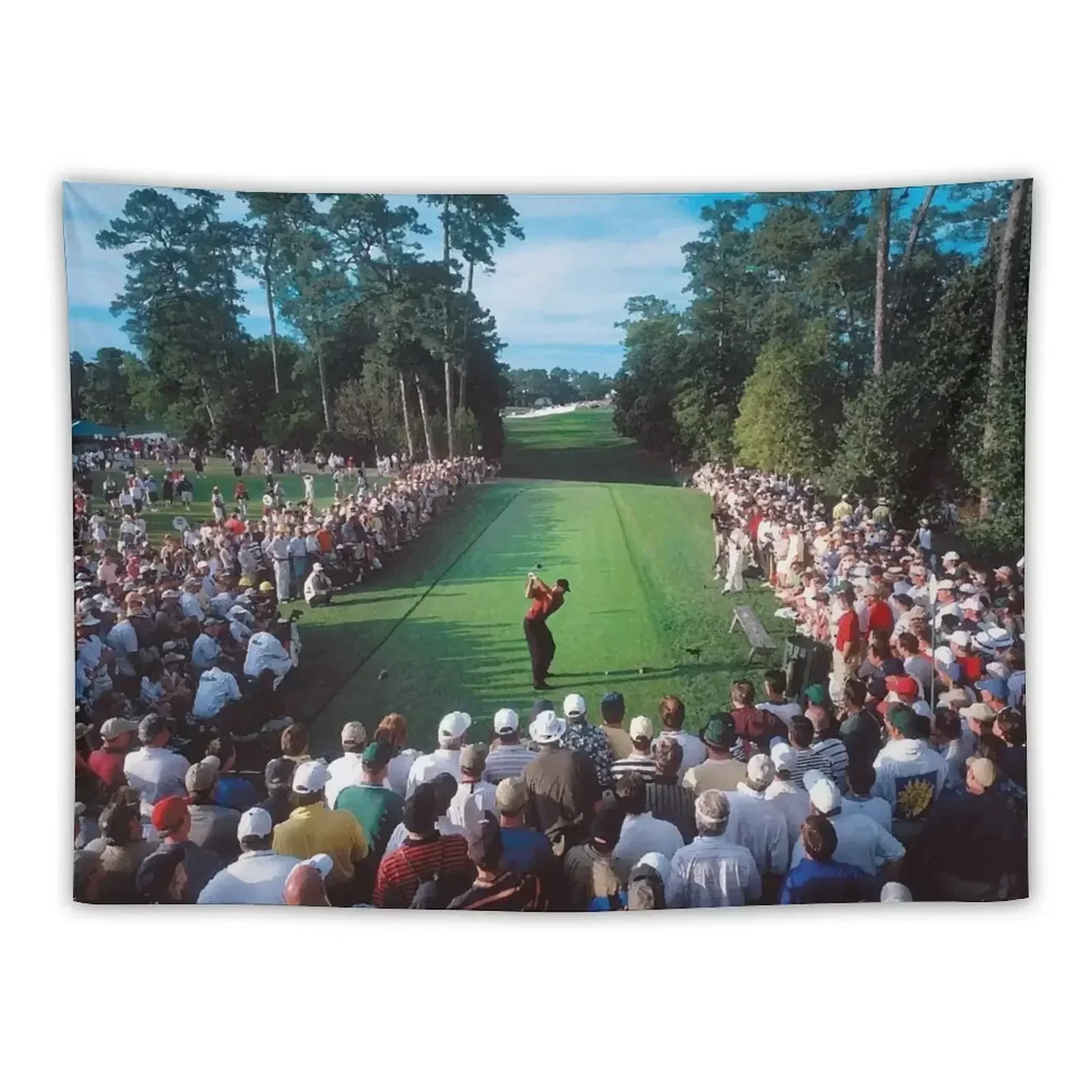 

Tiger W, 2001 Masters, 18th Hole Tapestry Bedrooms Decor Bathroom Decor Decoration For Home Tapestry