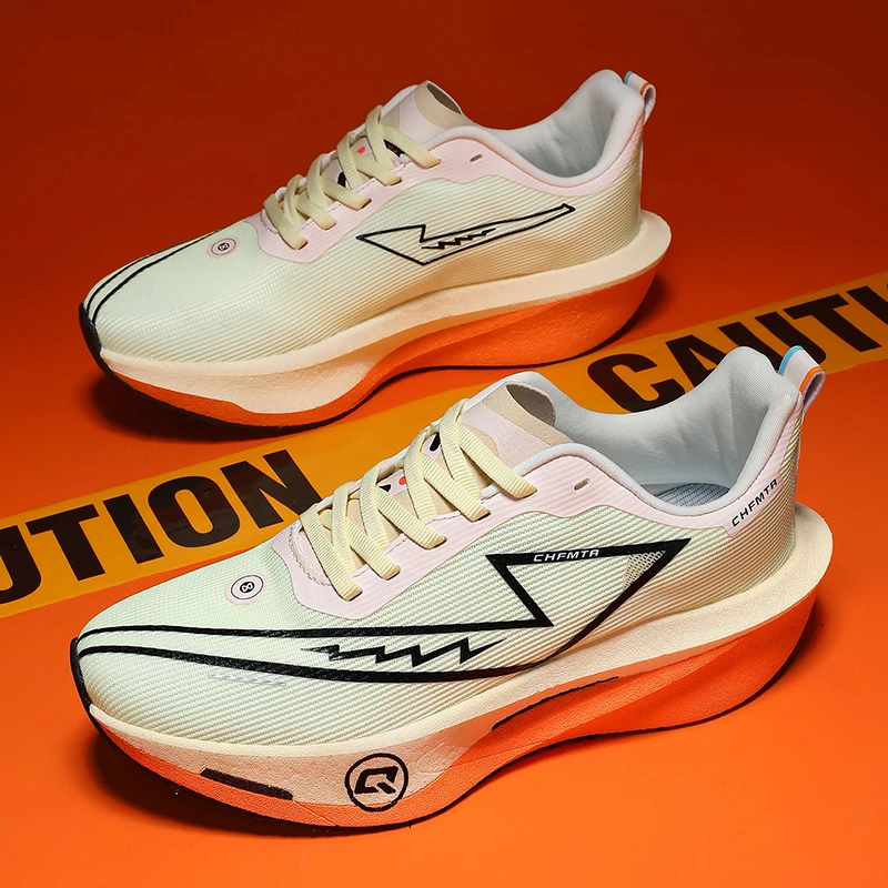 Professional Marathon Racing Carbon Plate Sneakers Breathable Non-slip Thick Bottom Jogging Fitness Sports CHFMTA Running Shoes