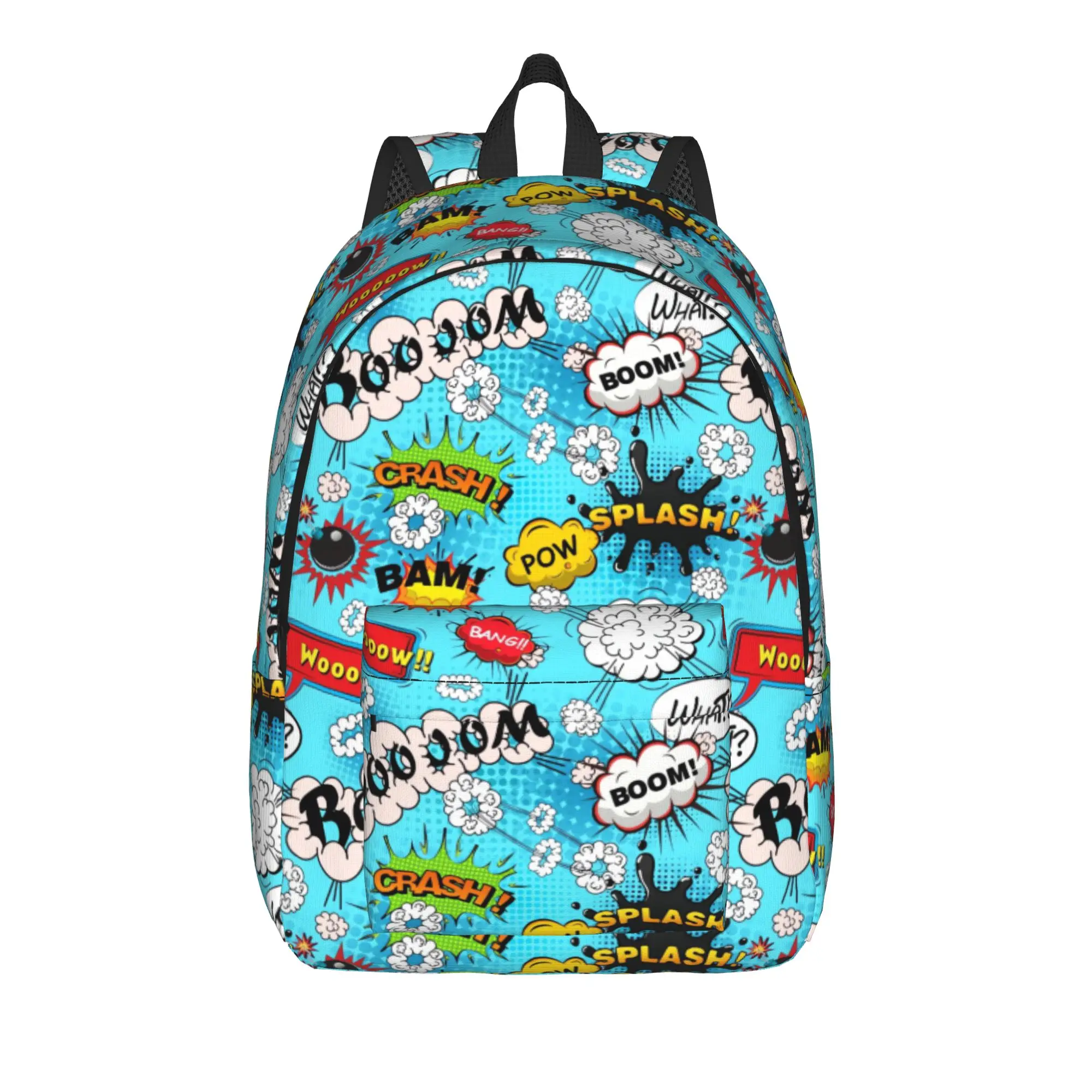 Comic Speech Bubble    Backpack  Travel Backpacks Women Men Design Large School Bags Leisure Rucksack