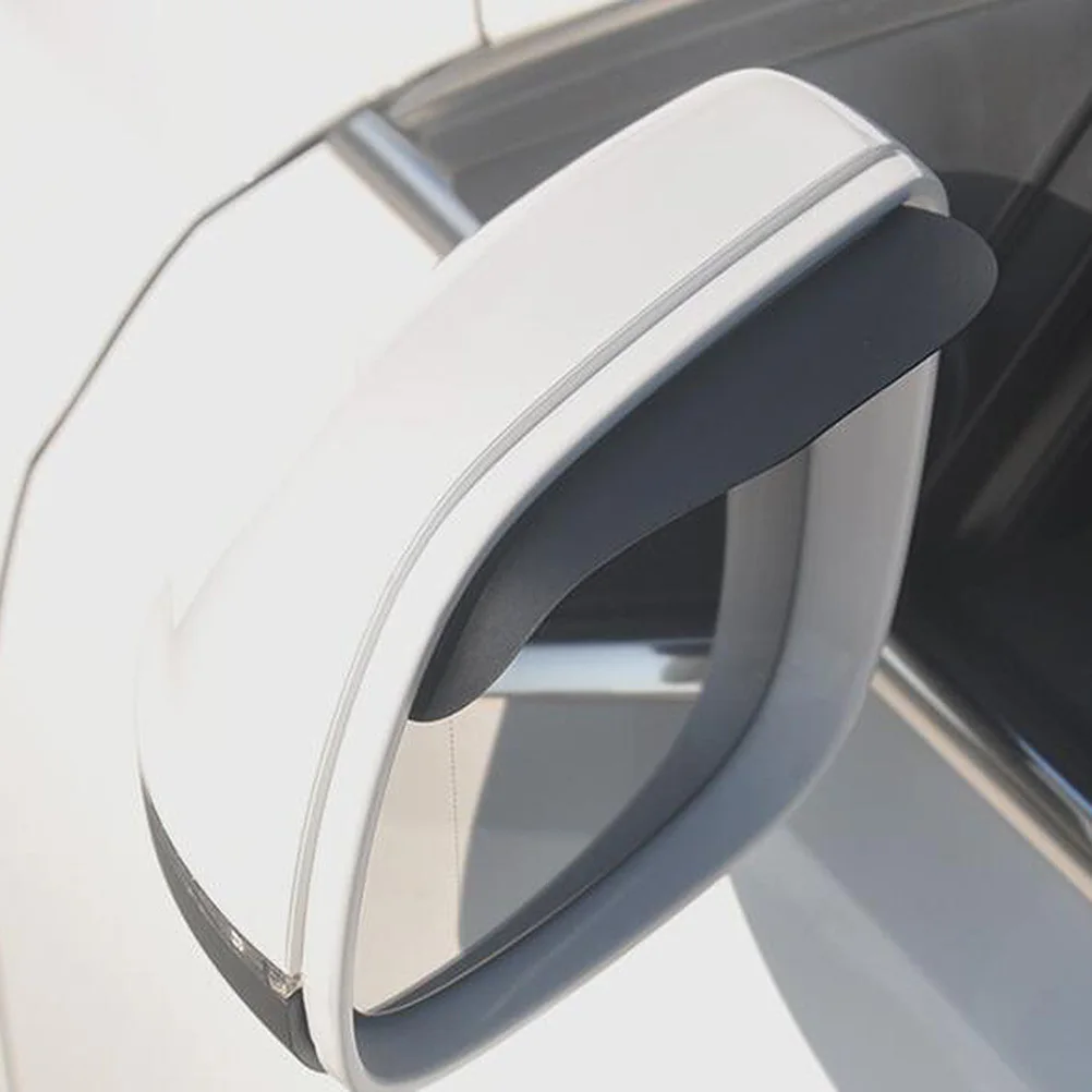 

2Pcs Rearview Mirror Rain Shield Black Aluminum Alloy Waterproof Side Mirror Visor for Car Suv Truck Anti-Scratch Snow Rain