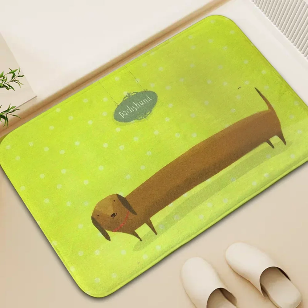 Anti-slip Dachshunds Carpet Entrance Door Mats Bedside Bathroom Rug Kitchen Decoration Doormat Welcome Home Rugs  Floor Mats