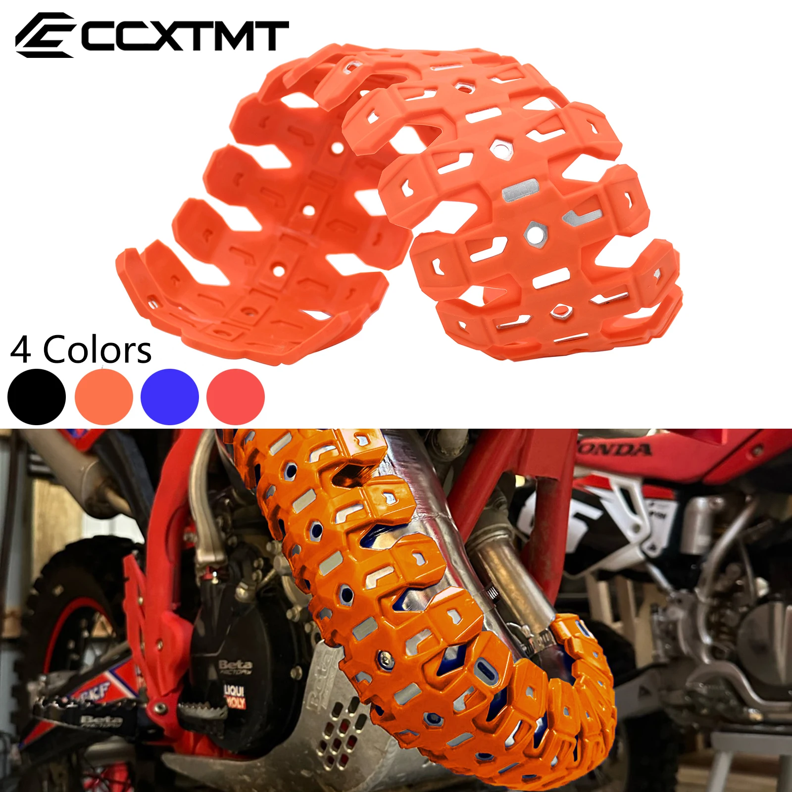 60CM Exhaust Shield Muffler Pipe Protector Cover Heat Shield For KTM SX XC XCW XC-W TPI Six Days 125 250 300 2012-2023 For BETA