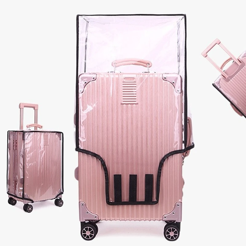 Dustproof Transparent Luggage Cover PVC Waterproof Protector Suitcase Covers Luggage Storage Covers Fashion Travel Accessories