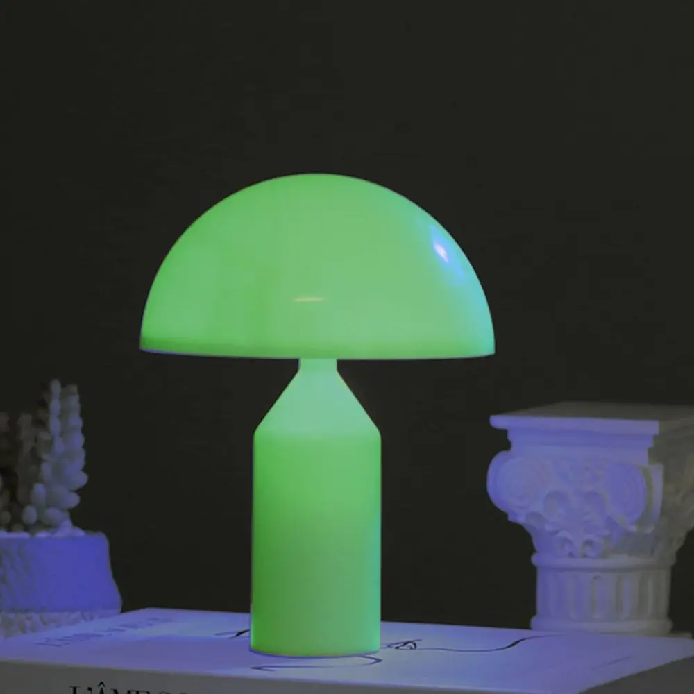 Mushroom Dimmable Lamp Brightness Adjustable Table Lamp Color Changing Minimalist Battery Operated Bright Bedroom Bedside Decor