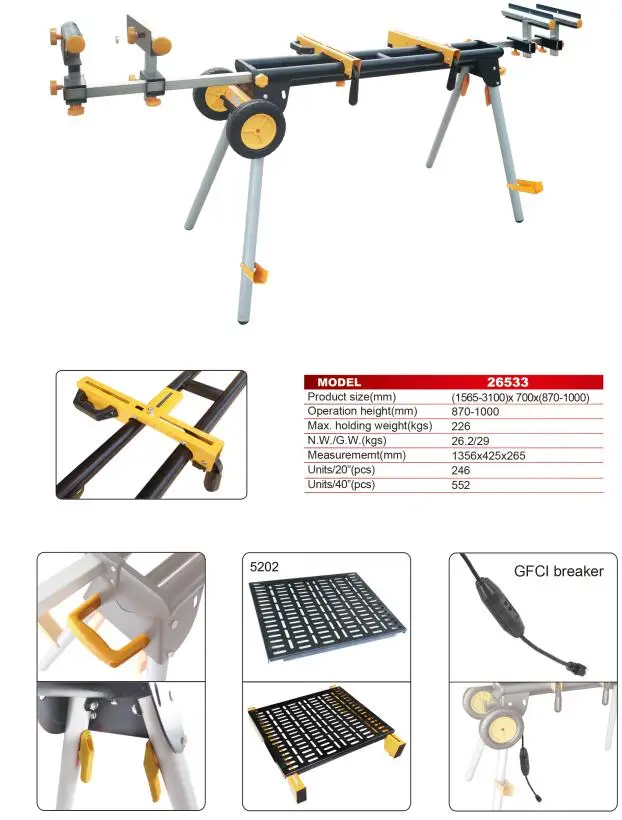 New Mobile Milling Cutter and Circular Saw Holder Can Be Used for A Wide Range of Machines for Ease of Operation