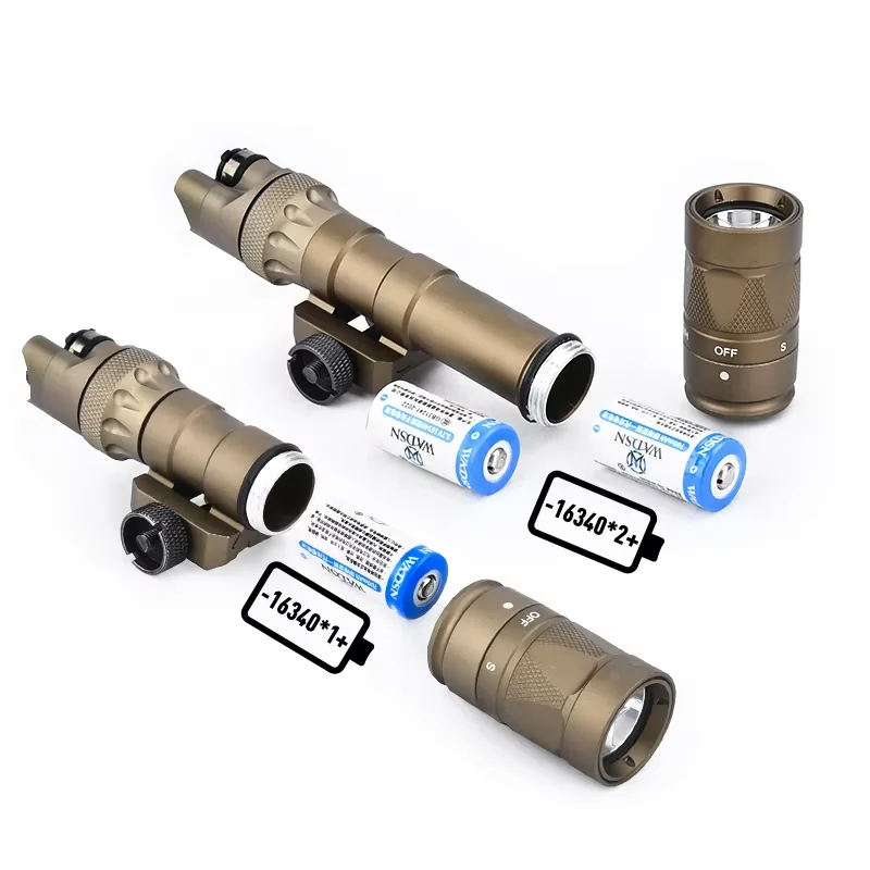 WADSN Strobe Flashlight Metal Tail Cap 300W 600W Light with Dual Function Switch Outdoor Hunting Gear CS Spotlight Torch - view 6