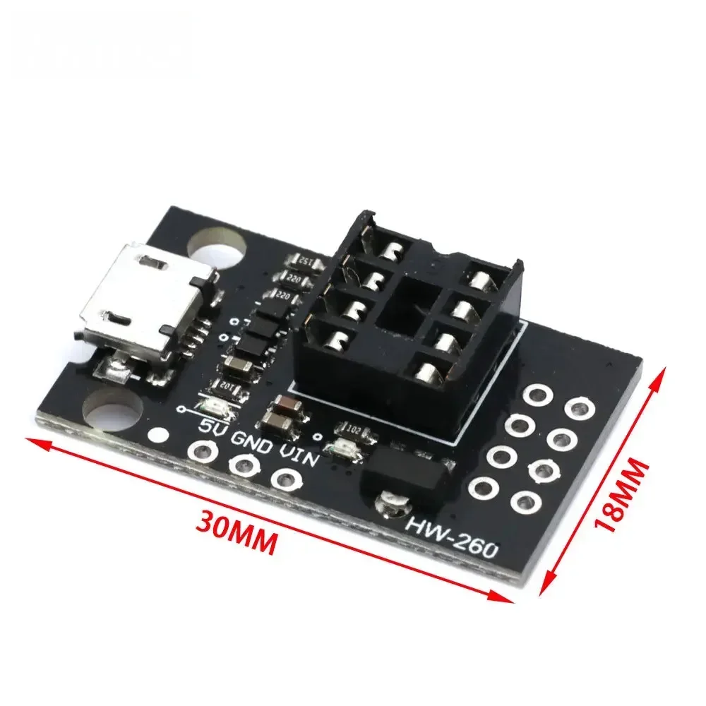 لوحة برمجة Micro USB ATtiny - وحدة تطوير الكل في واحد لـ ATtiny13A/25/45/85