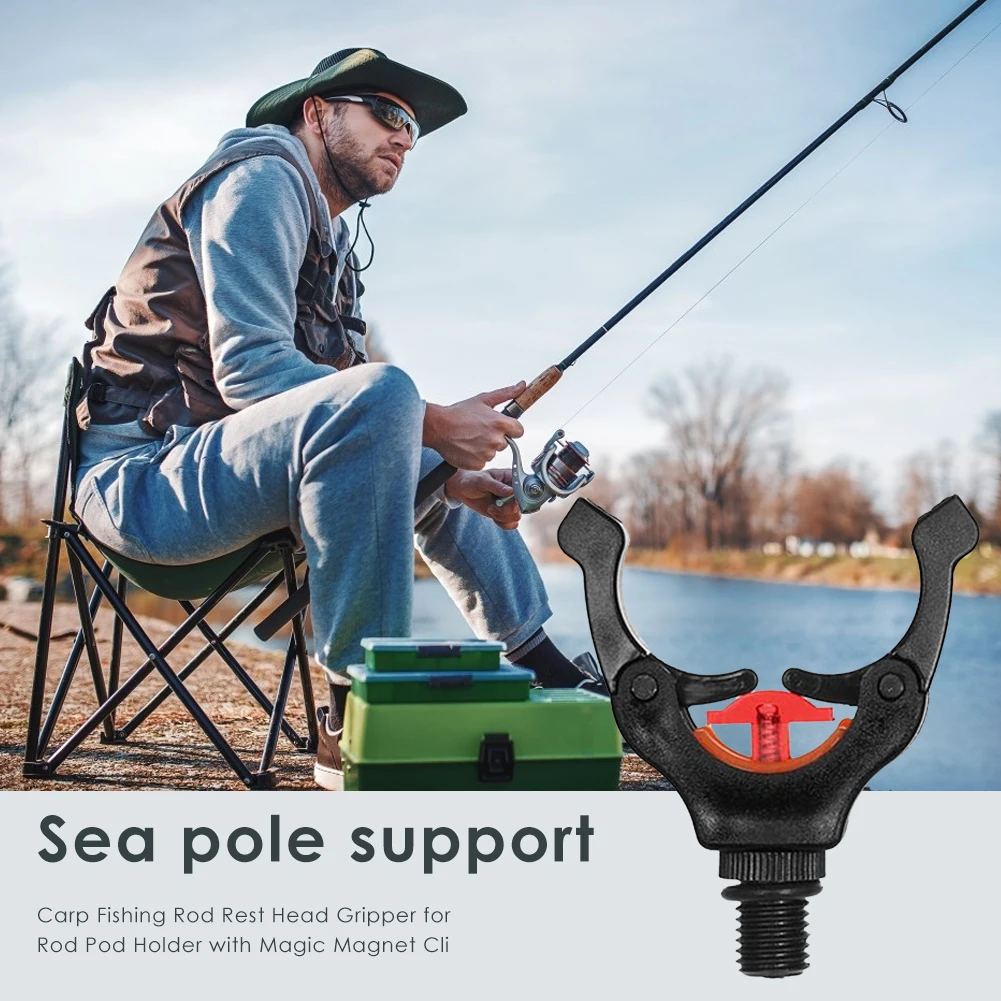 

Держатель для удочки с магнитным креплением, кронштейн-клипса, рыболовные снасти и аксессуары для пресноводной и морской рыбалки