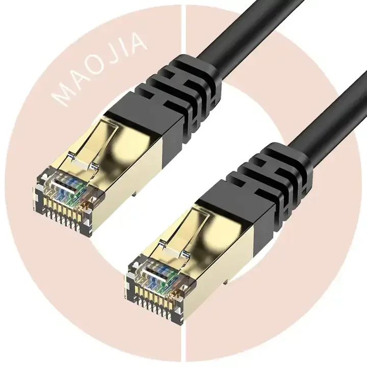 High Speed 1000Mbps Cat 6 Ethernet Cable Flat Cat6 Lan Cable RJ45 Shielded Network Patch Cable Gigabit RJ45 For PC Modem Router