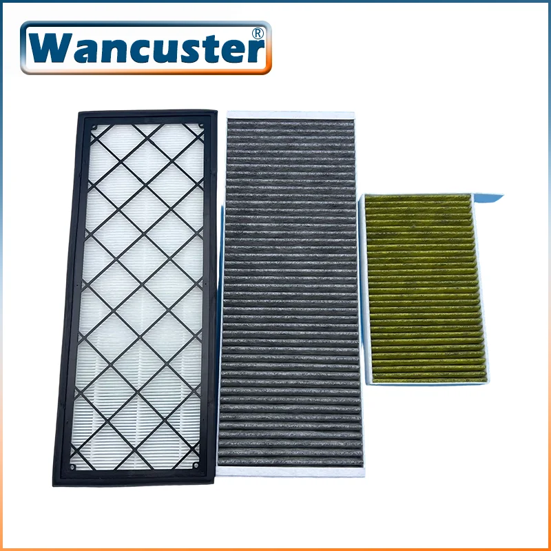 

Tesla Model Y2024-2017 Замена воздушного фильтра кабины внутреннего и внешнего воздухозаборника с активированным углем для улучшения качества воздуха