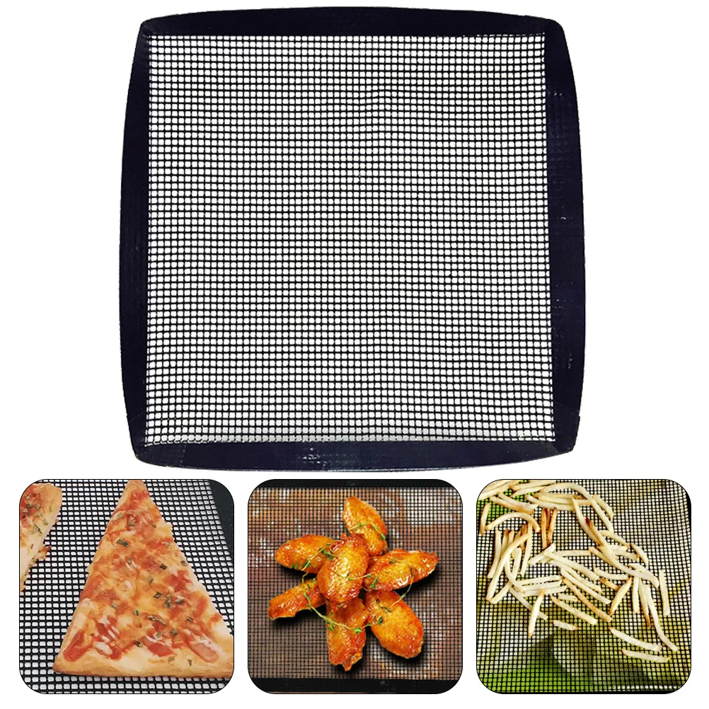 

Grill Basket Mesh Mats Non Stick BBQ Grilling Mat Reusable for Oven Seafood Steak Vegetables Barbecue Grill