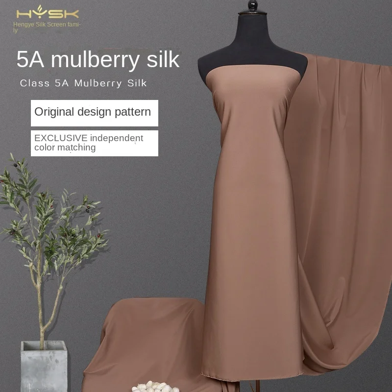 30 M Stretch Heavy Crepe Solid Color Mulberry Silk Fabric