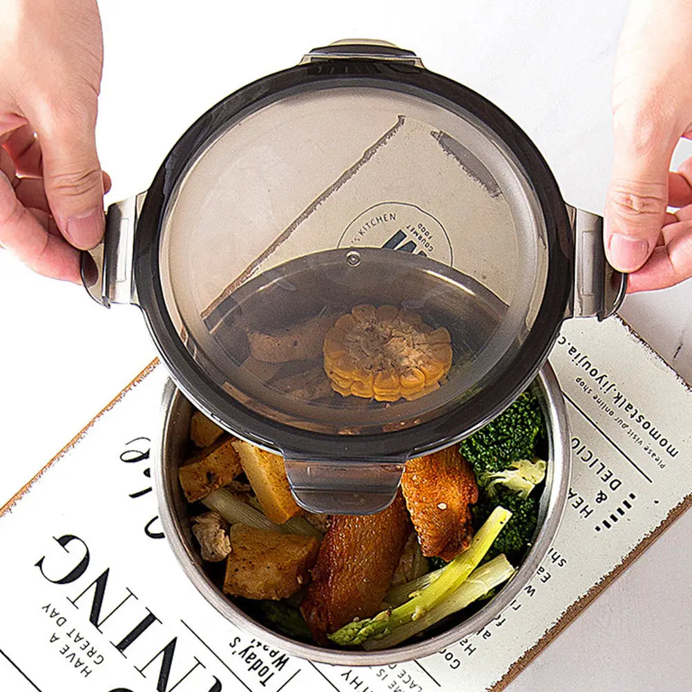 

1Pcs Portable Stainless Steel Bento Box Leak Proof Thermal Lunch Box Large Capacity Food Storage Container Reusable for Office