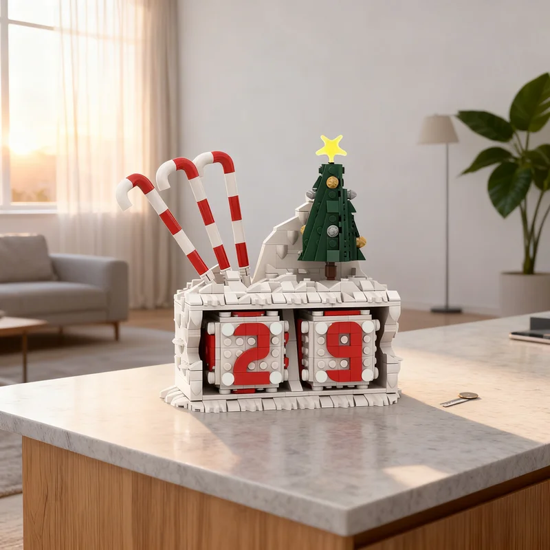 

651pcs MOC Advent Countdown Seasonal Christmas Model Building Blocks Architecture Toys Christmas Gifts Education Kids Assemble
