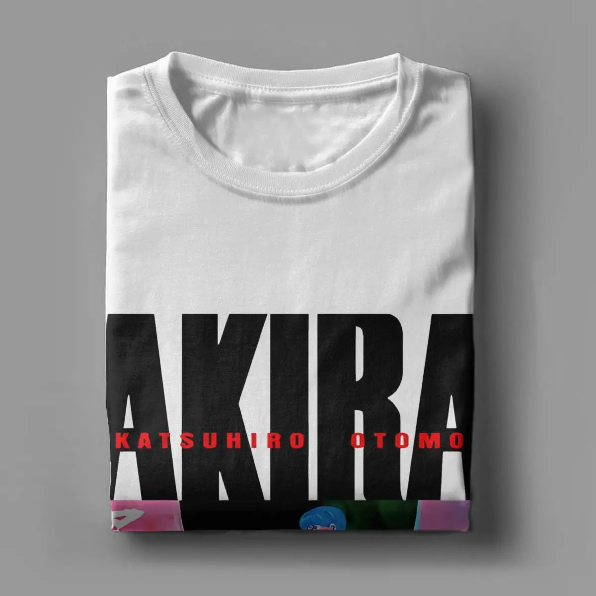 Akira Anime Japan Katsuhiro Otomo T Shirts Men Women\'s 100% Cotton T-Shirts Crew Neck Akira Tee Shirt Short Sleeve Tops New