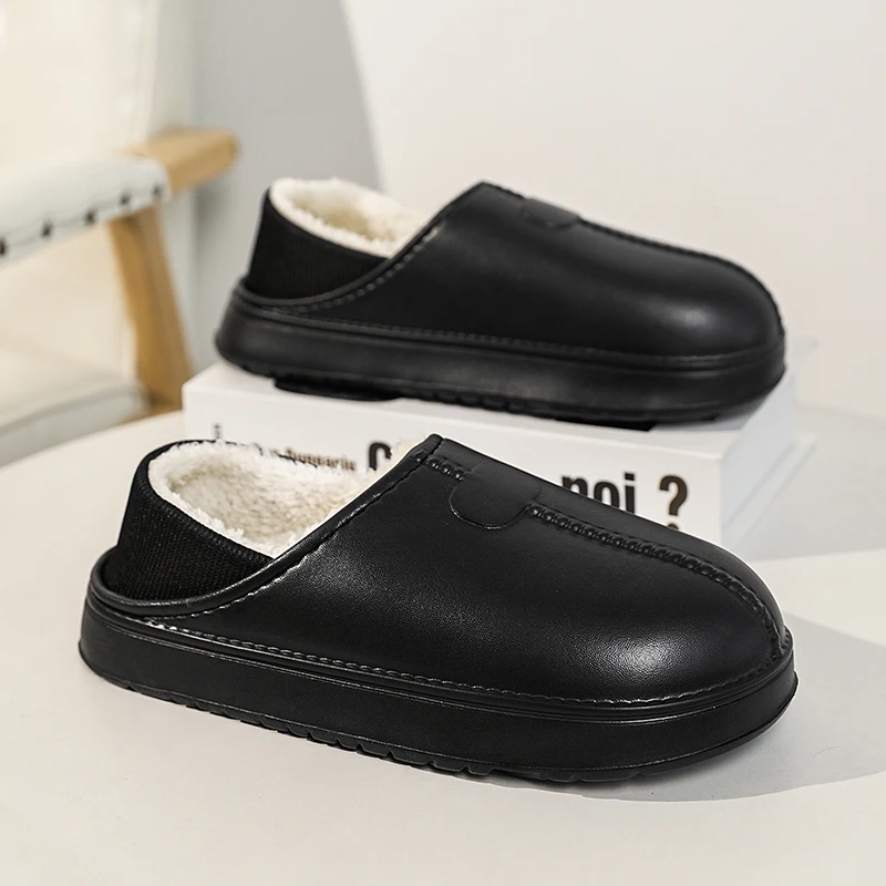 

YRZL Winter Warm Slippers for Men Thermal Fuzzy House Shoes Indoor Outdoor Non-Slip Comfortable Cozy Home Footwear Slip Ons 2025
