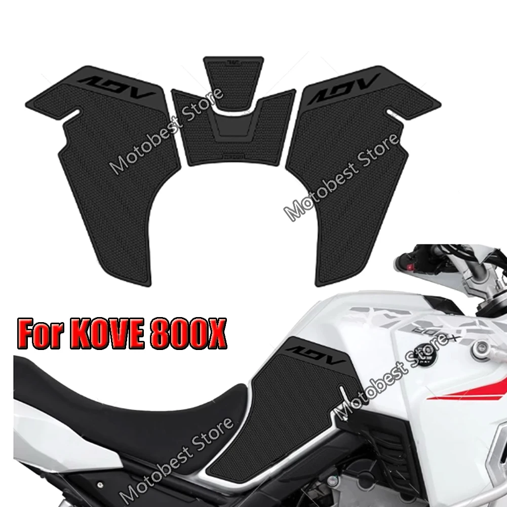 

For KOVE 800X Colove 800X Rubber Sets Motorcycle Fuel Tank Sticker Side Decal Protector Traction Pad Cover Decoration Stickers