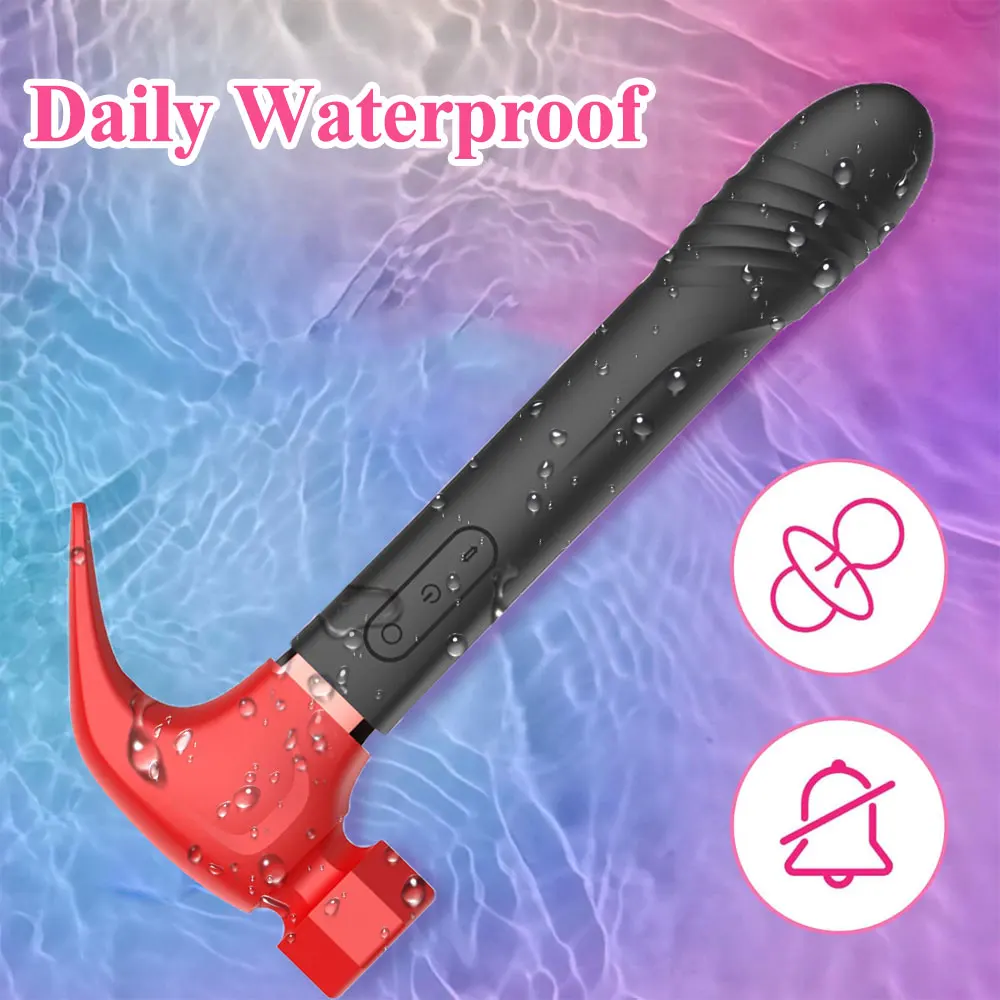 G Spot Hammer Sucking Vibrator 4IN1 Vagina Anal Thrusting Dildo Massager Clit Nipple Prostate Stimulator Adult Sex Toy for Women