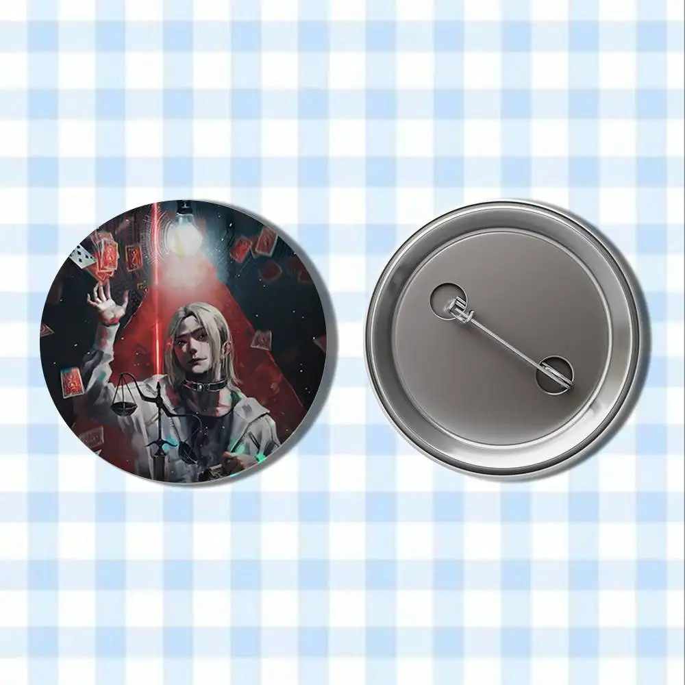 A-Alice in B-Borderland Badges Button Round Creative Pin Brooch Badge Bag Decor Accessories Fans Collect Friends Gifts