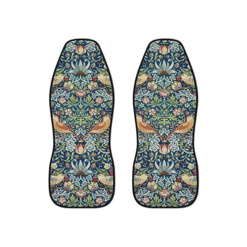 William Morris strawberry Thief car seat cover